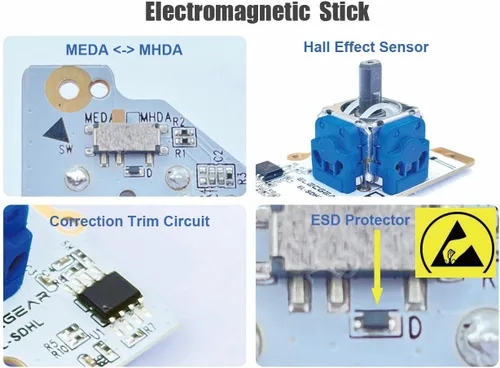 Vista 4 de ElecGear Sensor Hall Joystick Reemplazo para Steam Deck, Electromagnético No-Drifting Izquierdo y Derecha Unidad de Módulo de Unidad de Módulo PCB
