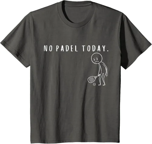 Vista 43 de No Padel Today Funny Padel Stickman Padel Playera Jugador de Tenis