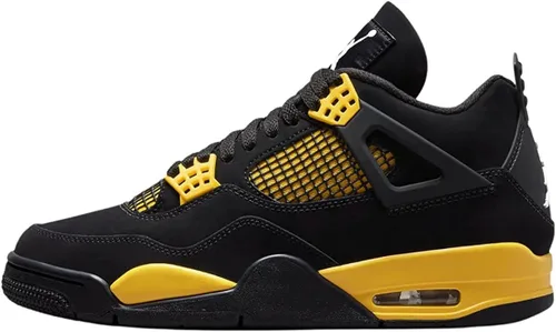Vista 17 de Nike Jordan 4 Retro - Tenis para hombre, talla Beige/Rojo/Verde