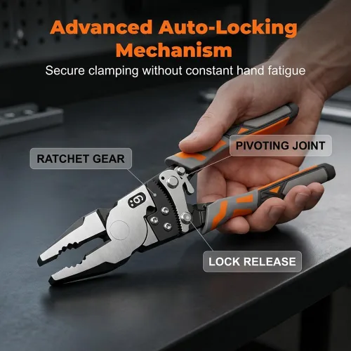 Vista 3 de Locking Pliers, Self Locking Pliers for Cutting & Gripping, 3
