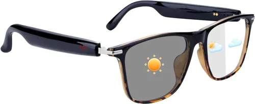 Vista 13 de Lentes inteligentes Bluetooth con altavoces, lentes de sol fotocromáticos Negro