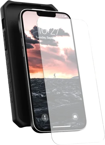 Vista 4 de URBAN ARMOR GEAR UAG - Protector de pantalla diseñado para iPhone 13 Pro Max de 6.7 pulgadas, protector de vidrio templado reforzado doble de alta