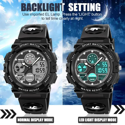 Vista 5 de Dodosky Juguetes para niños de 5 a 12 años, relojes deportivos digitales impermeables LED 50M para niños, regalos de cumpleaños, regalos para niños