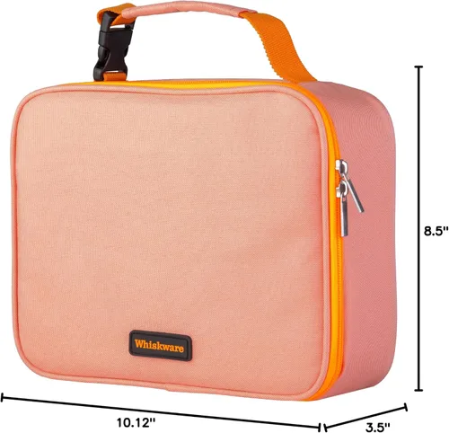 Vista 8 de Whiskware Lonchera térmica suave aislada para el trabajo, viajes y más, coral
