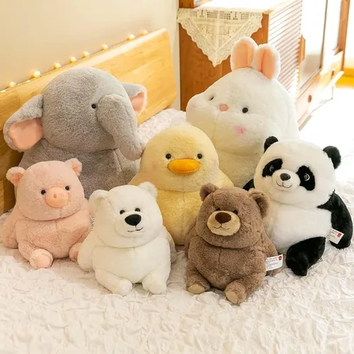 Vista 6 de Osos de peluche lindos sentados, animales de peluche suaves, juguetes de oso de peluche para dormir, regalos para niños, bebés y niñas