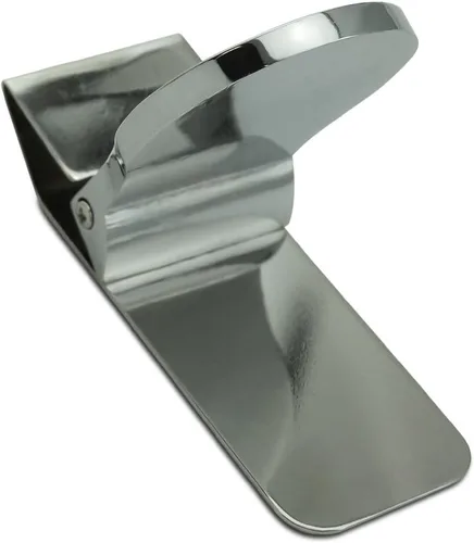 Vista 3 de Shelby Cobra Logo Satin Chrome Plated Metal Money Clip, Cromado
