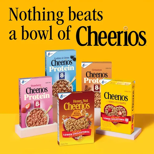 Vista 7 de Cheerios, cereales para el desayuno sin gluten saludables para el corazón, 8.9 onzas