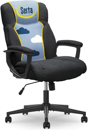 Vista 3 de Serta Silla de oficina Style Hannah II, cuero consolidado gris Harvard