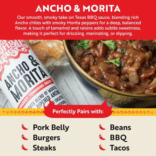 Vista 4 de Humble House - Salsa picante de chiles Ancho & Morita, baja en calorías y sodio, condimentos veganos para alitas de pollo, filetes, tacos