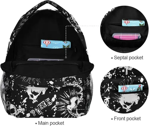 Vista 4 de Oarencol Mochilas americanas de béisbol para deportes, softbol, mochila escolar, viaje, universidad, bolsa de hombro para mujeres, niñas, hombres