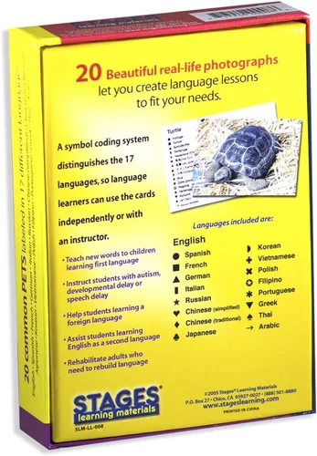 Vista 2 de Stages Learning Lang-O-Learn ESL Pets Vocabulario Photo Flash Cards