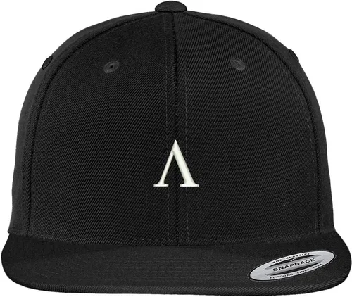 Vista 7 de Trendy Apparel tienda griego Lambda bordado Gorra de Visera Plana Ajustable snapback