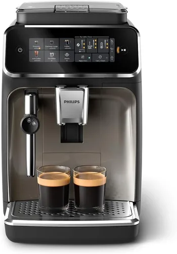 Vista 12 de Philips Máquina de café expreso totalmente automática serie 3300 con sistema de leche LatteGo y molinillo integrado, 6 preajustes de café caliente