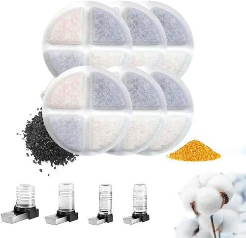 Vista 10 de Marchul - Dispensador de agua para gatos de 1 galón, comedero automático para perros con gravedad, dispensador de agua con 3 filtros, dispensador