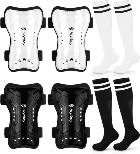Vista 16 de Hryrbay Kids Soccer Shin Guards and Socks Toddler Soccer Shin Pads Protective Defender Gear for Boys Girls Ages 3-15 Great for Training, Matches