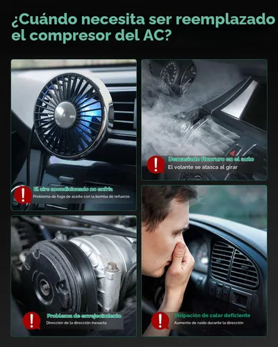 Vista 7 de SCITOO Compresor de CA para Audi A3 2.0L 2006-2007, compresor de aire acondicionado de enfriamiento rápido para Volkswagen Beetle 2.0L 2012-2017