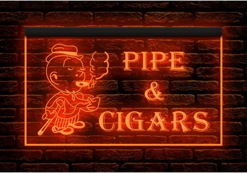 Vista 6 de 200014 Puros de tubo abierto para fumar tabaco, tienda de tienda, decoración del hogar, luz nocturna LED, letrero de neón