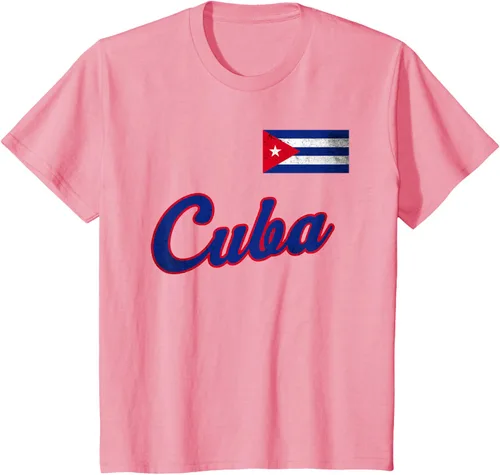Vista 13 de Camiseta cubana con bandera de béisbol de Cuba 2023, Negro