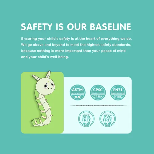 Vista 6 de Infinno Juguetes musicales y sensoriales de peluche para bebés, niñas y niños, juguetes suaves de seguridad para recién nacidos de 0-3-6-12 meses