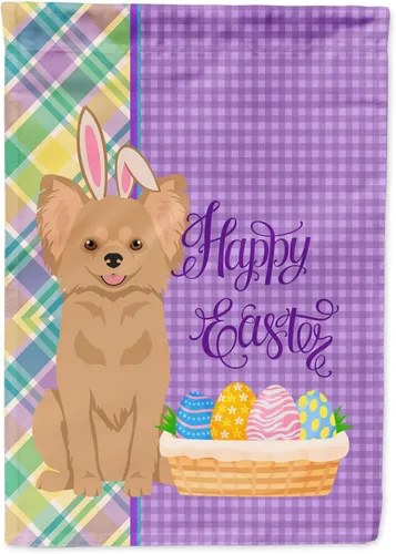 Vista 157 de Caroline's Treasures WDK4925GF Bandera de Pascua Airedale Terrier negra y tostada, tamaño jardín, bandera decorativa para patio exterior, patio