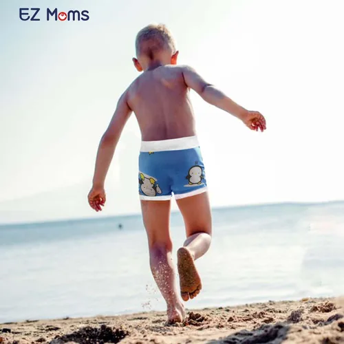 Vista 5 de EZ Moms Paquete de 2 pañales de natación para bebé, reutilizables, suaves y sedosos, lavables, pañales de natación para niños y niñas, pañales