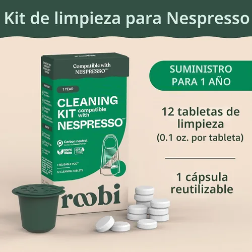 Vista 4 de Roobi Cápsulas de limpieza compatibles con Nespresso