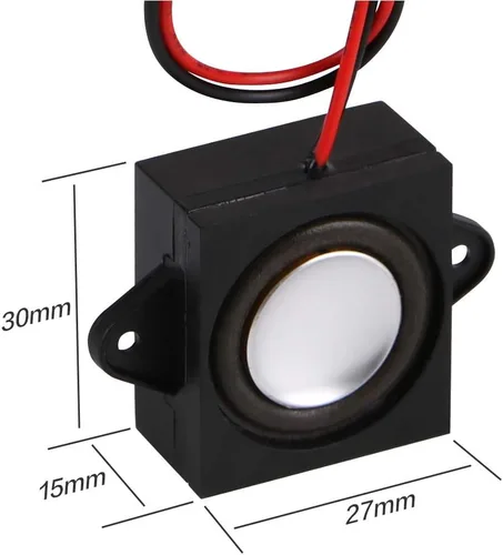 Vista 5 de MakerHawk Mini altavoz de 2 piezas - 3W 8 conector de altavoz publicitario portátil de gama completa (3.3V - 5V)