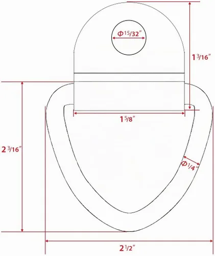 Vista 5 de Anclajes de amarre de carga, 10 piezas de anillo en V de acero de 2 pulgadas de diámetro, anclaje para remolque para carga en camiones, camionetas
