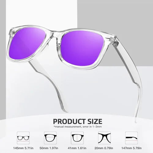 Vista 29 de MEETSUN Polarized Sunglasses for Women Men Classic Retro Square Frame Driving Sun Glasses UV Protection