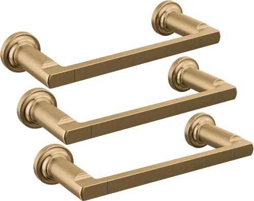 Vista 15 de DELTA FAUCET 78908-CZ Tetra 8 pulg. Barra de toalla de mano de baño, accesorio de herrajes en bronce champán