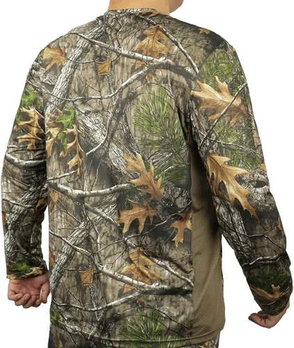 Vista 2 de LOOGU Camisa de camuflaje ligera para hombre, camisa de caza de pavos, camisas de camuflaje para hombre, camisa de manga larga