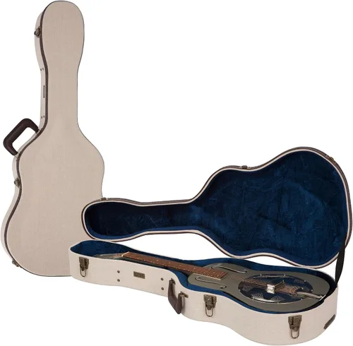 Vista 14 de Gator Cases Journeyman Series Deluxe Wood Case for Resonator Style Acoustic Guitars