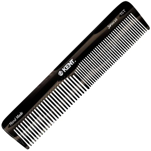 Vista 8 de Kent 16T-16TG Peine de dientes finos y dientes anchos para aseo diario, peine de peinado hecho a mano para todo tipo de cabello, peines para peinar