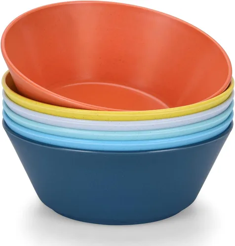 Vista 12 de Tazones de cereales de 32 onzas, cuencos de fibra de paja de trigo irrompible, cuencos de cocina ligeros aptos para microondas y lavavajillas