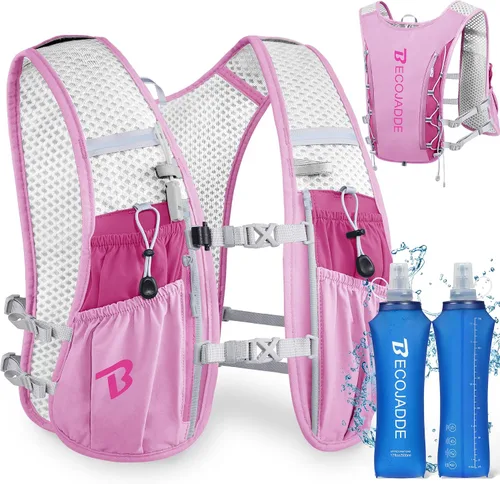Vista 37 de BECOJADDE Chaleco de Hidratación Mochila para Correr para Hombres Mujeres, Mochila de Hidratación Ligera de 5L para Correr, Chaleco de Hidratación