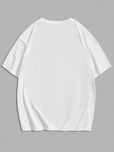 Vista 2 de GORGLITTER Camiseta de manga corta con cuello redondo y estampado de estrellas para hombre