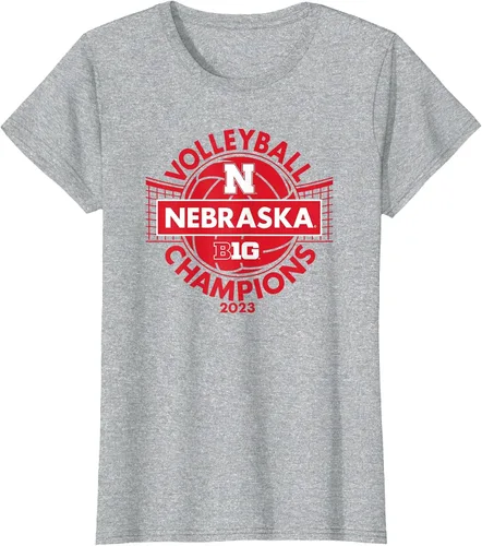 Vista 5 de Nebraska Cornhuskers Big Ten Champs 2023 Women's Volleyball T-Shirt