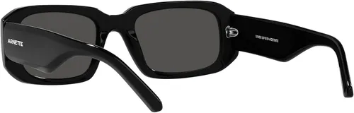 Vista 6 de ARNETTE Gafas de sol para hombre, montura negra, lentes gris oscuro, 2.087 in