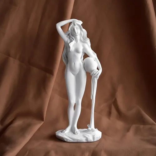 Vista 7 de Estatua de cerámica de la diosa Venus, estatuas de diosa femenina, figuras de mitología griega romana para sala de estar, dormitorio, estudio