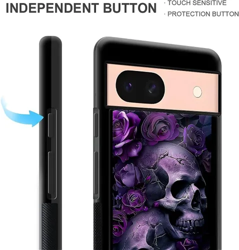 Vista 1589 de Compatible con Google Pixel 4A 5G Mobile Case Creative Acrylic Panel trasero Silicona Protección Grip especialmente diseñado para Google Pixel 4A 5G