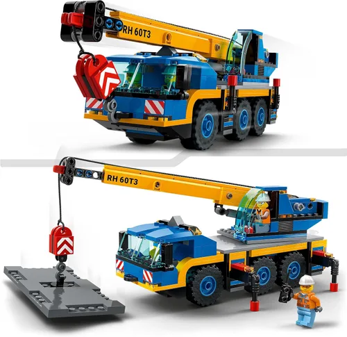 Vista 8 de Lego 60324 City Off-Road grúa, grúa y camión de juguete con ganchos, vehículo de juguete para construir para niños y niñas a partir de 7 años