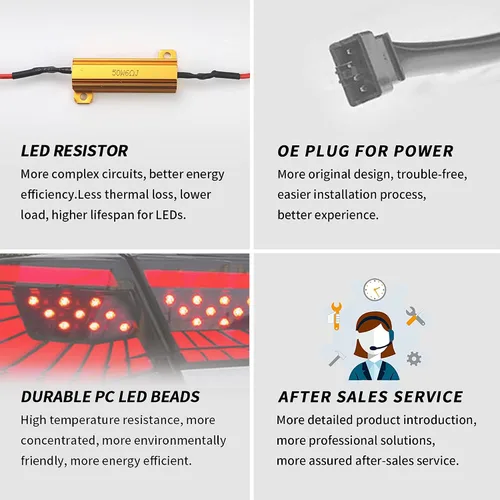 Vista 9 de VLAND Luces traseras LED estrelladas compatibles con Honda Accord de 10ª generación 2018-2022 - Lámparas traseras con animación dinámica, ahumadas