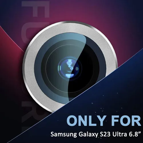 Vista 2 de Miimall Protector de lente compatible con Galaxy S23 Ultra, protector de cámara S23 Ultra, antiarañazos, 9H HD, protector de lente de cámara de Negro