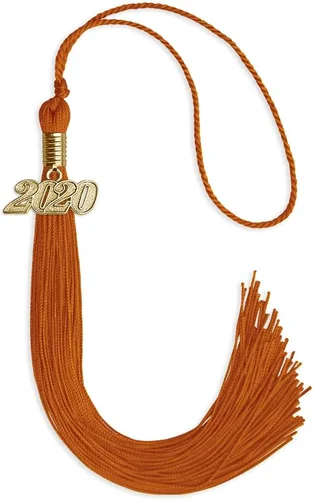 Vista 150 de Endea Graduation - Borla de un solo color con fecha dorada (Oro Antiguo, 2020)