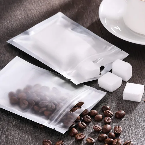 Vista 6 de 200 piezas de bolsas Mylar Zip Lock. Bolsas de papel de aluminio, plano metálico Mylar Foil plano, bolsas ZipLock de almacenamiento de alimentos.