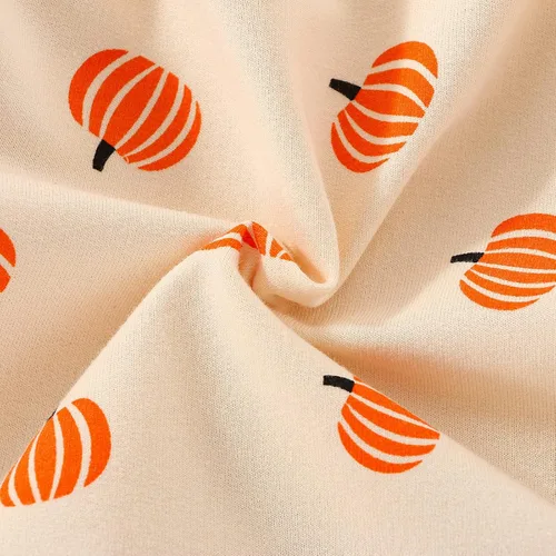 Vista 5 de Sudadera de calabaza para bebé, niña, niño, Halloween, sudadera de gran tamaño, mameluco de burbujas, suéter