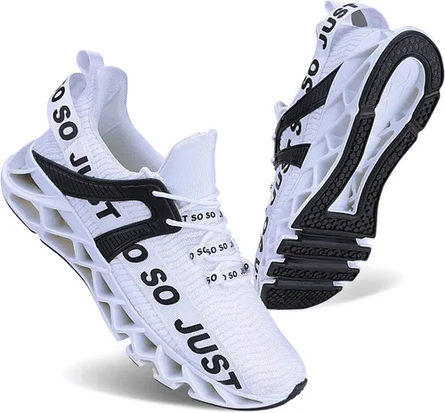 Vista 13 de Umyogo Zapatos deportivos, antideslizantes, para caminar, para mujer 1-1Púrpura