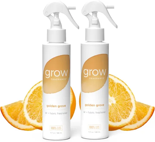 Vista 10 de Grow Fragrance Ambientador en Spray Perfumado para Telas y Habitaciones - Certificado No Tóxico, Aceites Esenciales 100% a Base de Plantas - 5 oz