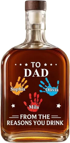 Vista 13 de Juego de decantadores de whisky personalizados para hombres, para el hogar, bar, decantadores de licor personalizados, caja de madera, vasos