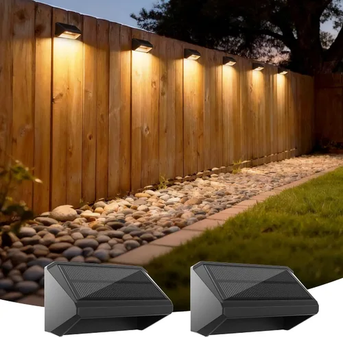 Vista 20 de Luces solares para valla al aire libre, paquete de 12 luces RGB Blanco